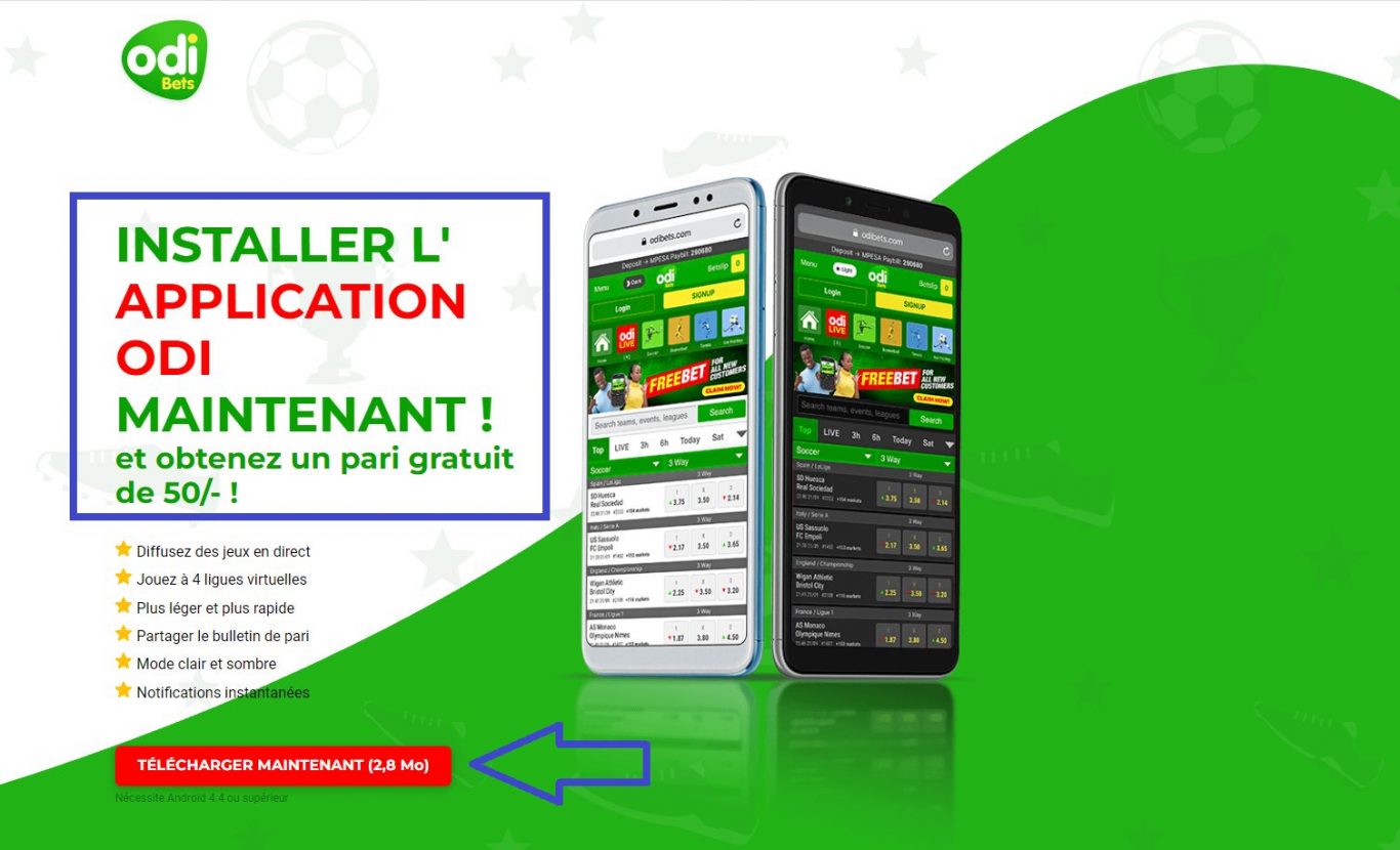 Android Odibets apk Cameroun 